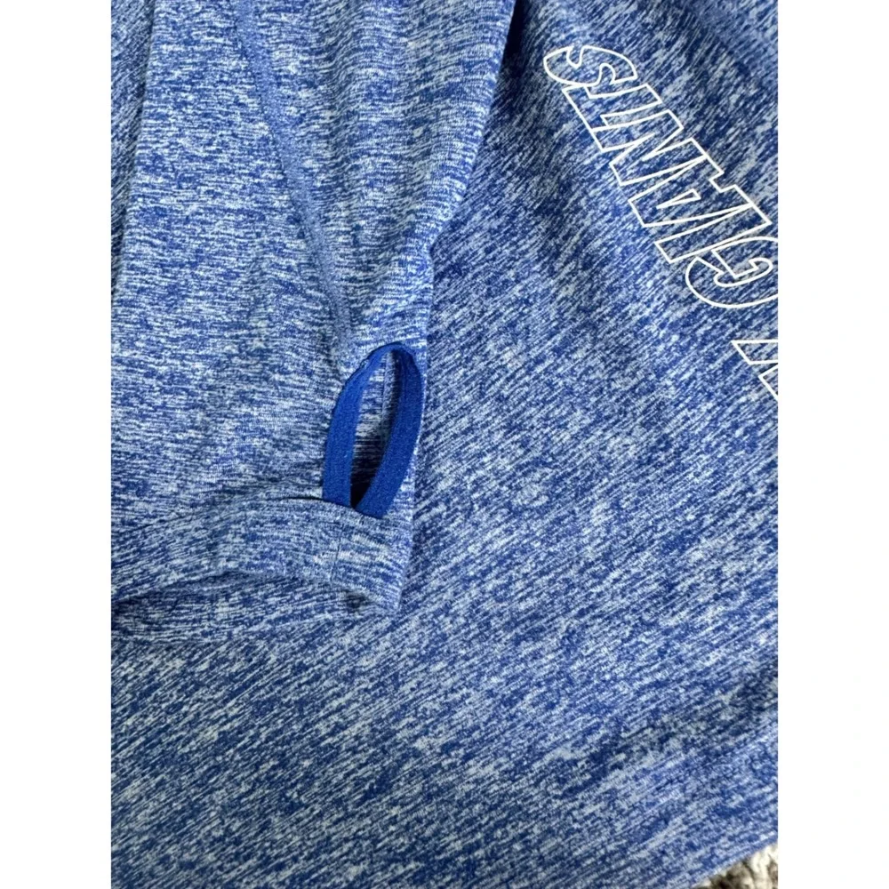Nike NFL New York Giants Womens Dri-FIT Quarter Zip Pullover Large Thumbhole